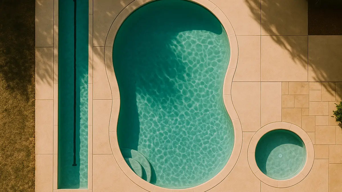 Formas de piscina: riñón, de nado, cóctel y más